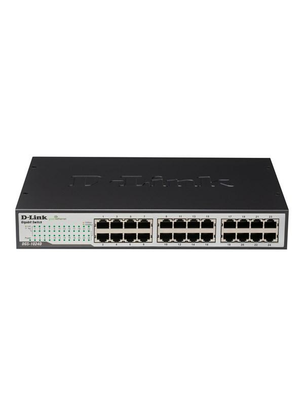 D-Link DGS-1024D 24-port Gigabit Desktop Switch Uden Administration