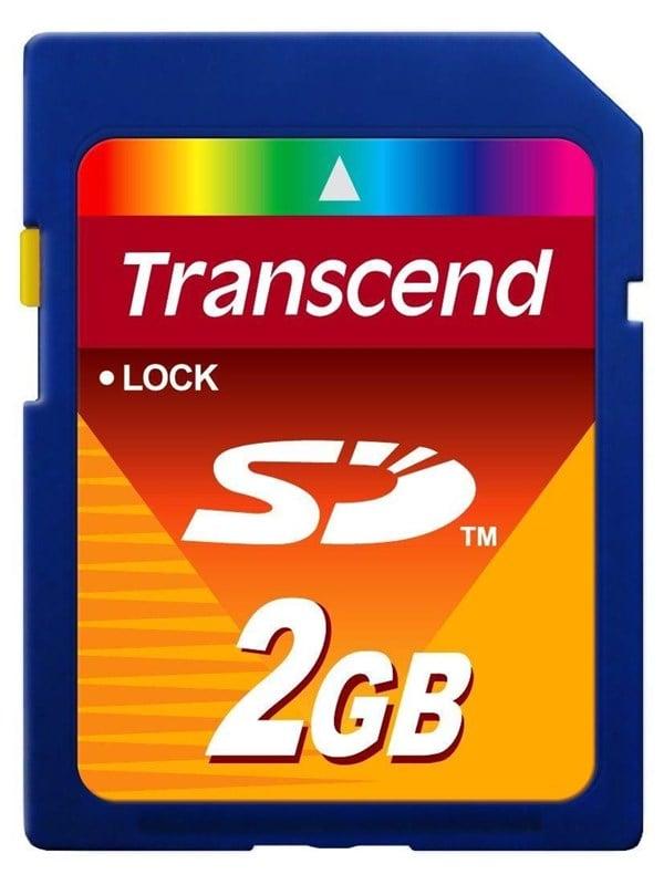 Transcend SD Standard 2GB Hukommelseskort på tilbud