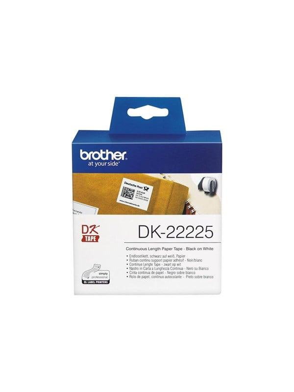 Dk22225 Paper Black On White Roll (3.8 Cm X 30.5 M) fra Brother