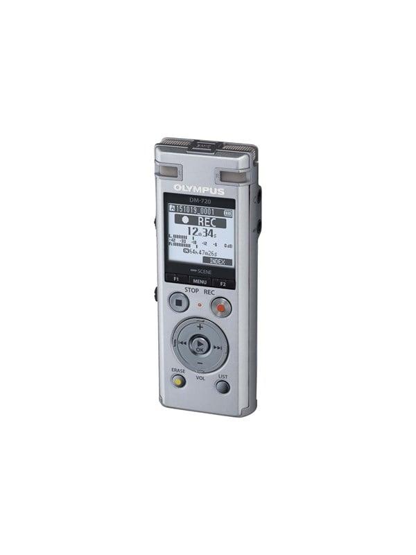 Olympus DM 720 MP3 Afspiller 4 GB - Stemmeoptager i Sølv