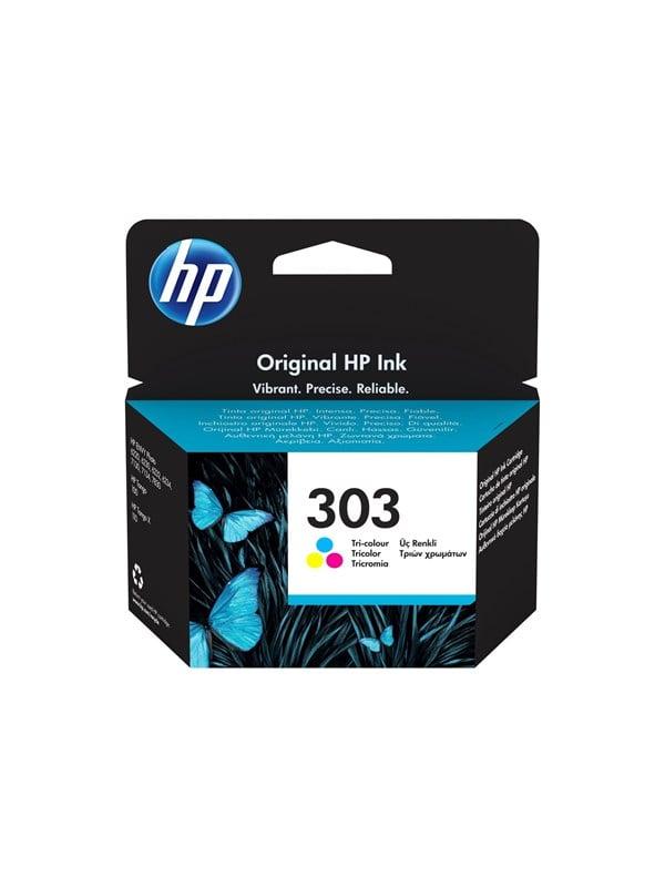 303   T6n01ae   Tri Color Ink (cyan Magenta Yellow)   Blækpatron Dye Based Color (cyan, Magenta, Yellow) fra Hp