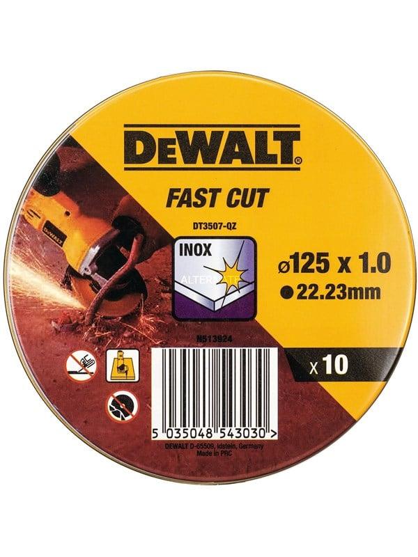 125mm X 1mm Cutting Disc 10 Tin (10 Tin Display) fra Dewalt