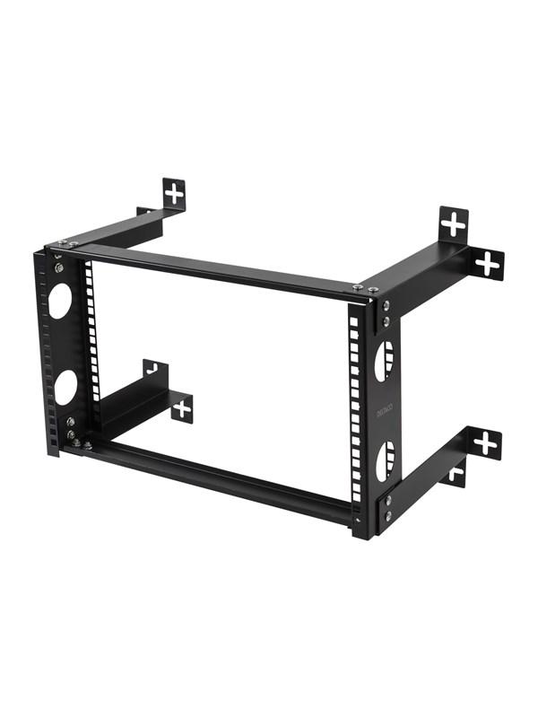19 Dtsr0506   6u Wall Mount Open Rack Cabinet fra Deltaco