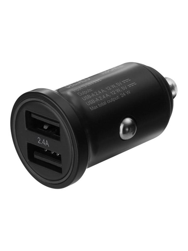12 24 V Usb Car Charger With Dual Usb A Po fra Deltaco