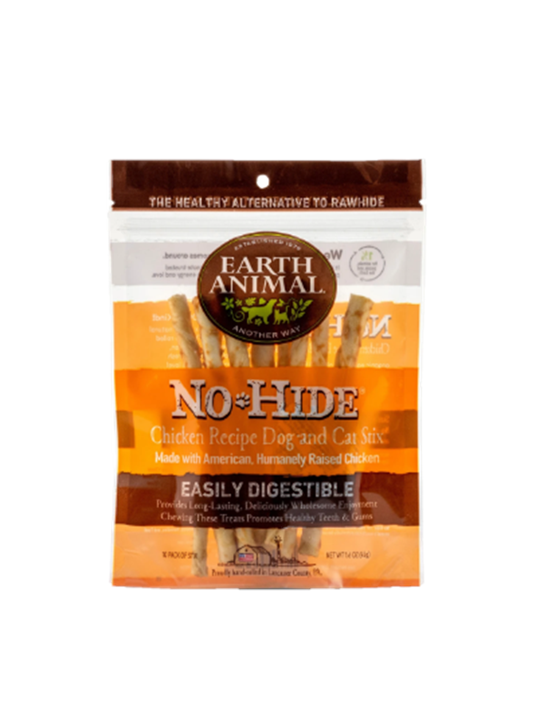 No Hide Dog Chew Treat Chicken Stix (45g 10 Pack) fra No-hide