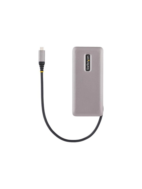 4 Port Usb C Hub 4x Usb C Ports Usb 3.1 10gbps Portable Usb C Hub With 100w Power Delivery Pass Through Portable Usb Type C Hub W  9.8in (25cm) Wrap Around Cable Usb Hub   4 Ports   Grå fra Startech.com