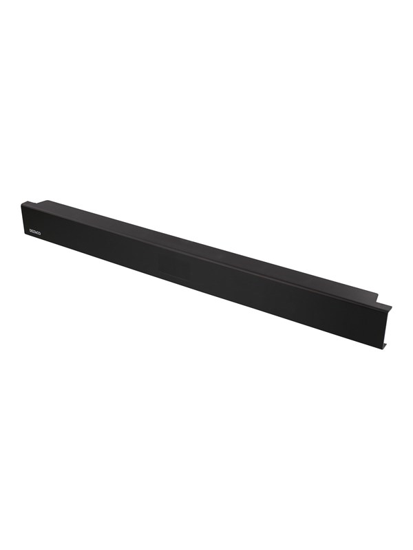 19 8 19" 1u Plastic Cover Patch Panel Screw Free Installation Black fra Deltaco