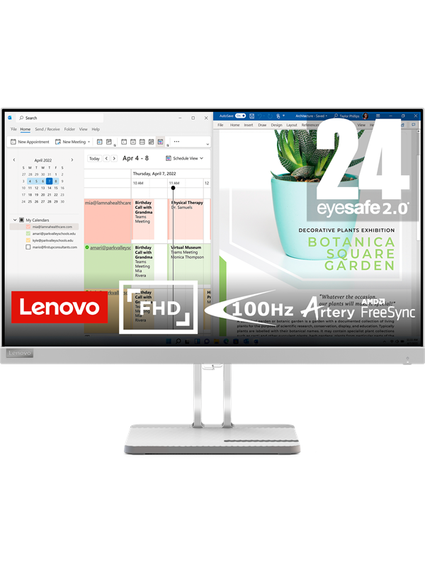 24"   L24e 40   1920x1080   100hz   Va   Vga   Hdmi fra Lenovo