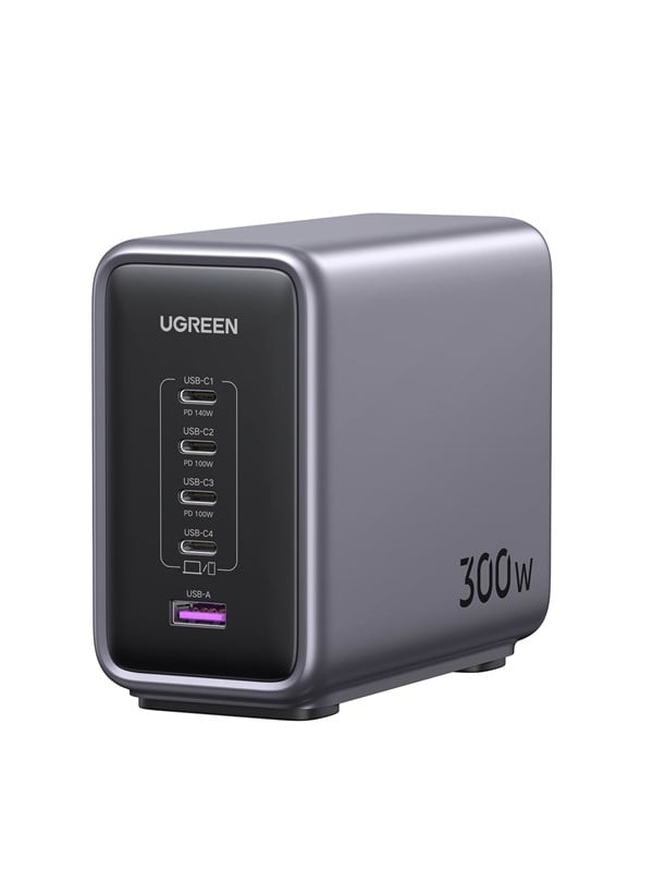 300w Desktop Fast Charger 1*usb A+4*usb C fra Ugreen