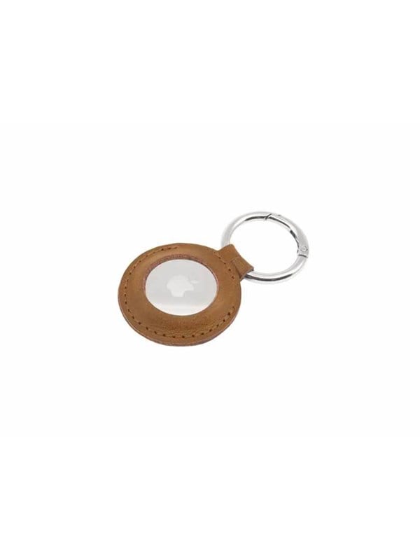ægte Læder Nøglering Etui Til Airtag Brun fra Fixed