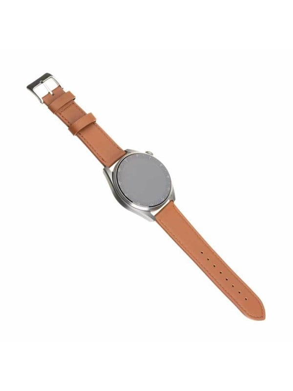 ægte Læderrem Til Smartwatch Universal 22 Mm Brun fra Fixed
