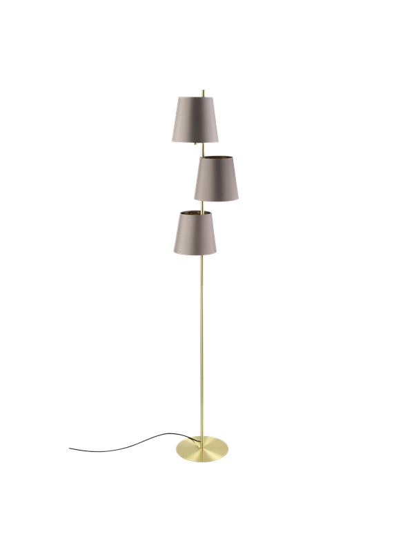 Almeida 2 Gulvlampe, Børstet Messing fra Eglo