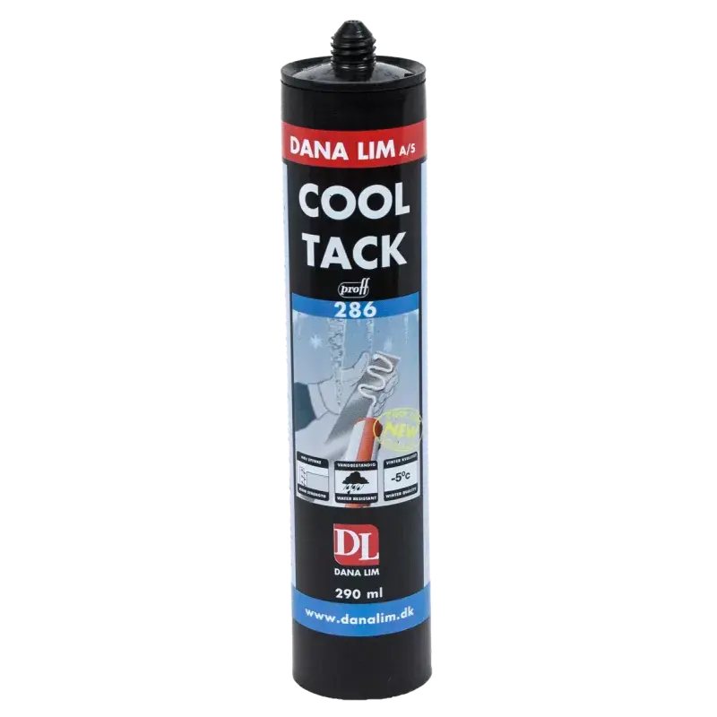 Dana Cool Tack Montagelim Sort 290ml fra Dana Lim A/s