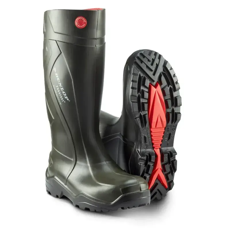 Dunlop Purofort+ S5 Ci Gummistøvle - Grøn Tilbud!
