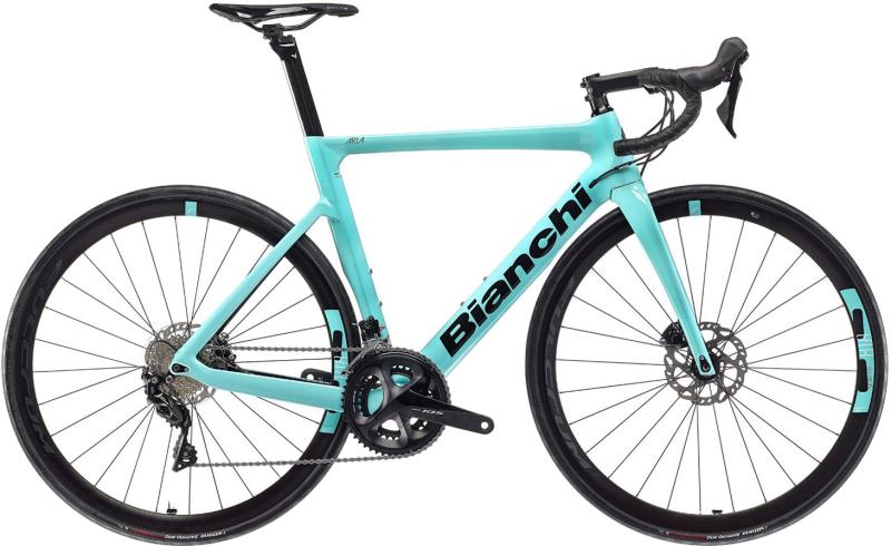 Aria Aero 105 Disc 22g 2023   Celeste fra Bianchi