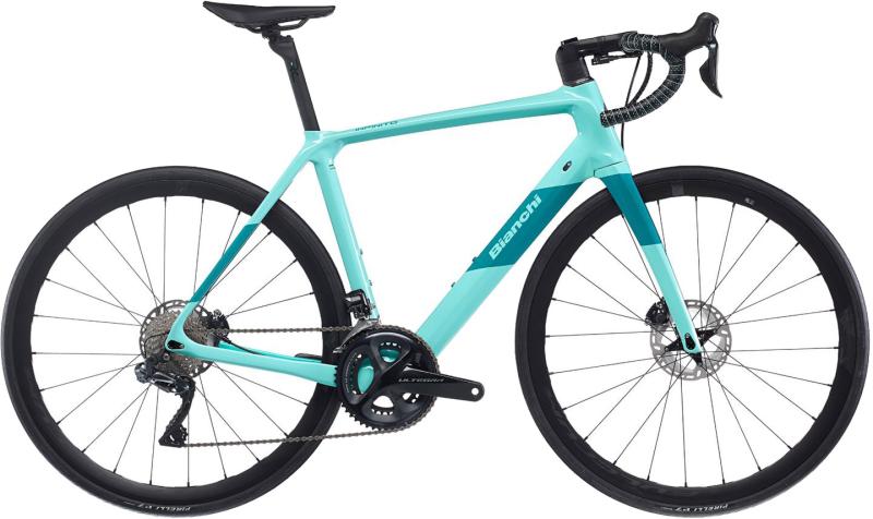 Bianchi Infinito 105 Di2 24g Disc 2023 - Komfortabel racercykel