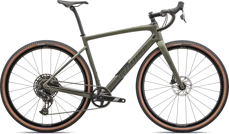 Diverge Comp Carbon 2025 - Grøn Racercykel fra Specialized
