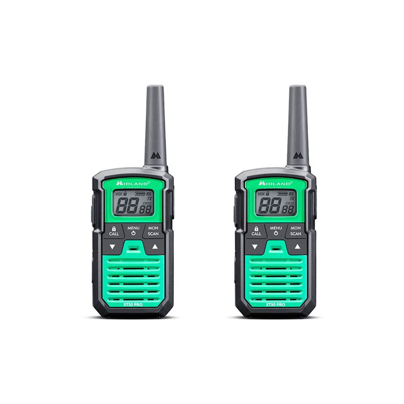 Xt30 Pro Black Green Walkie Talkie fra Midland
