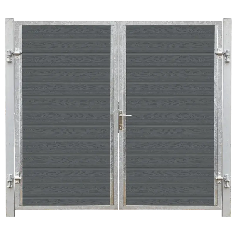 Plus Artura Dobbeltlåge Hi 197ã175 Cm + 16 Cm Galvaniserede Stålstolper     17594 1 fra Plus A/s