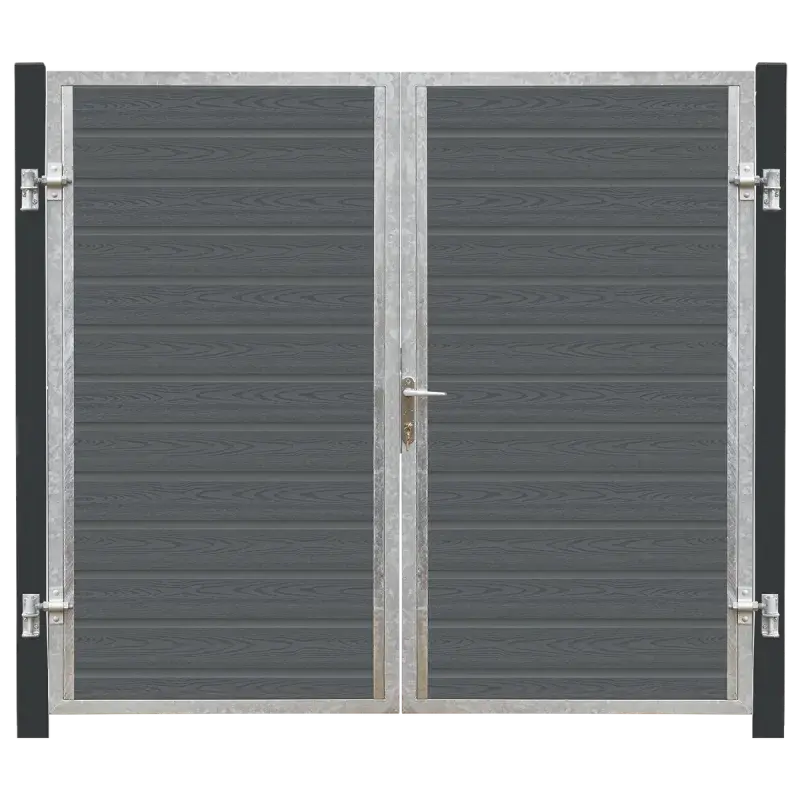 Plus Artura Dobbeltlåge Hi 197ã175 Cm + 16 Cm Gråsorte Stolper   17594 21 fra Plus A/s