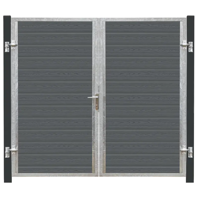 Plus Artura Dobbeltlåge Vi 197ã175 Cm + 16 Cm Gråsorte Stolper   17595 21 fra Plus A/s