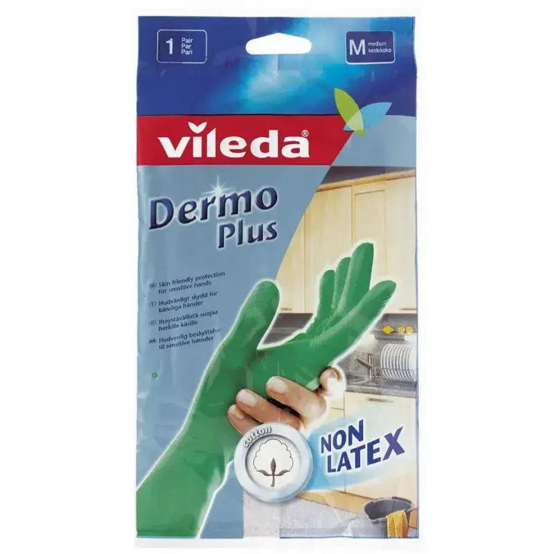 Vileda Dermo Plus Gummihandsker - Antiallergisk Rengøring