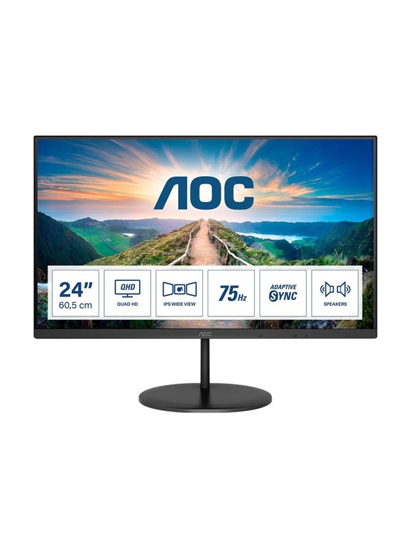 24"   Q24v4ea   2560x1440 (qhd)   75hz   Ips fra Aoc
