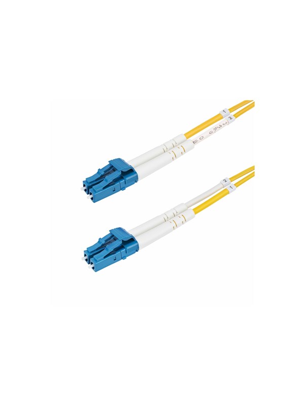 25m (82ft) Lc To Lc (upc) Os2 Single Mode Duplex Fiber Optic Cable   Patch Cable   25 M   Yellow   Gul   25 Meter fra Startech.com