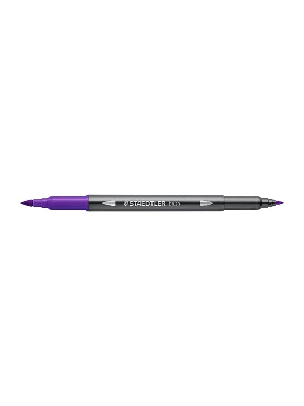 Akvarel Brush Pen Violet, æske 10 Stk fra Staedtler