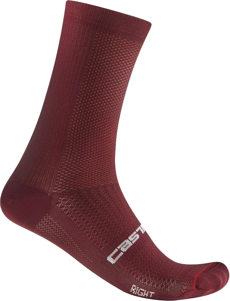 Espresso 18 Sock   Deep Bordeaux fra Castelli