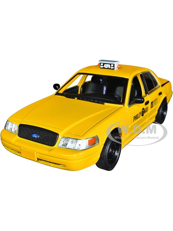1999 Ford Crown Victoria Philly Taxi Creed 2015 Movie 1:24 Scale Diecast Model Car Yellow fra Greenlight