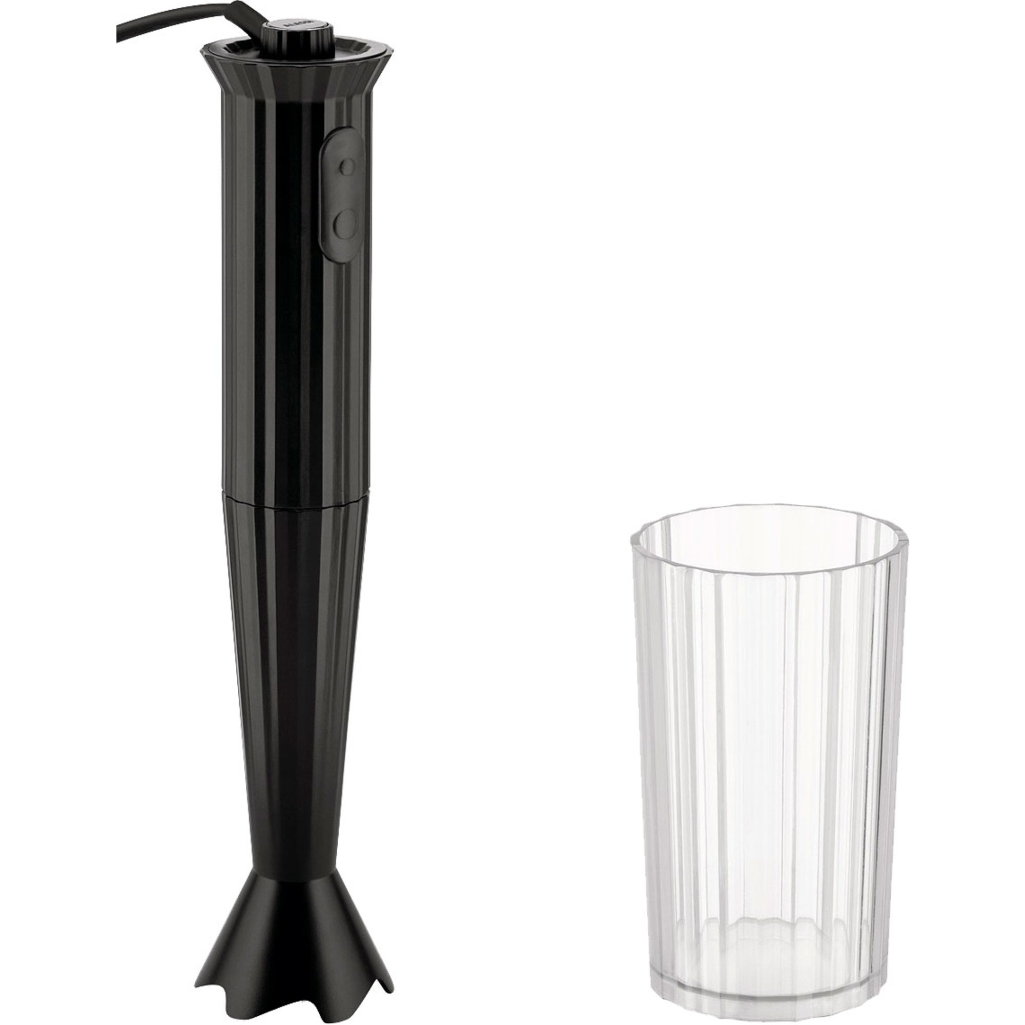 Mdl10 Plissé Stavblender, Sort fra Alessi