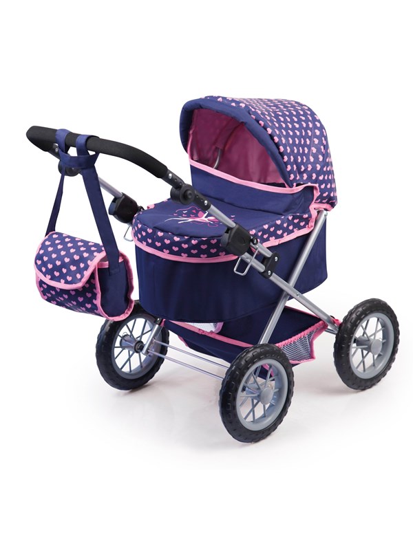 Doll&apos;s Pram Trendy   Navy (13052aa) fra Bayer Design