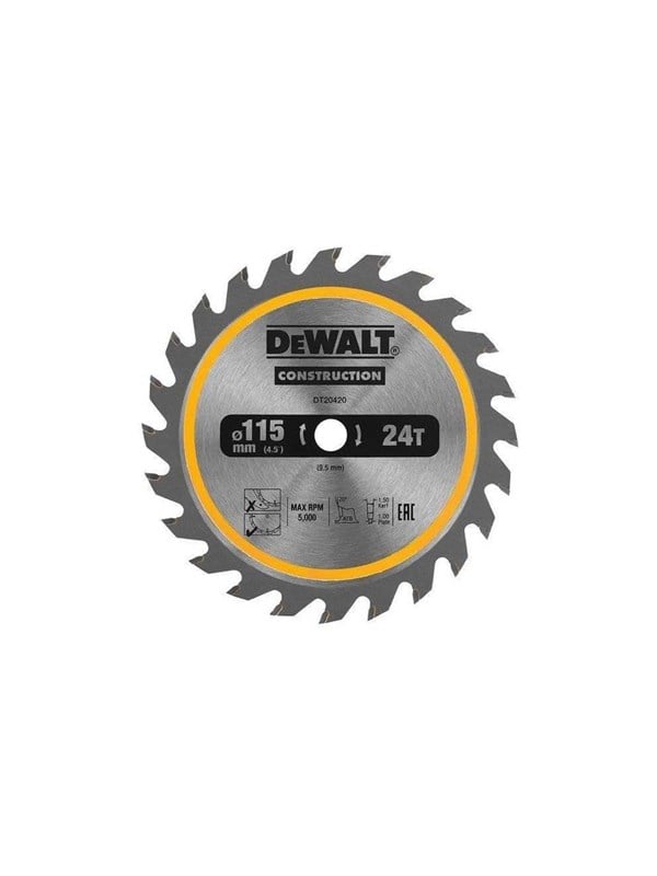 115mm 24t Tct Saw Blade fra Dewalt