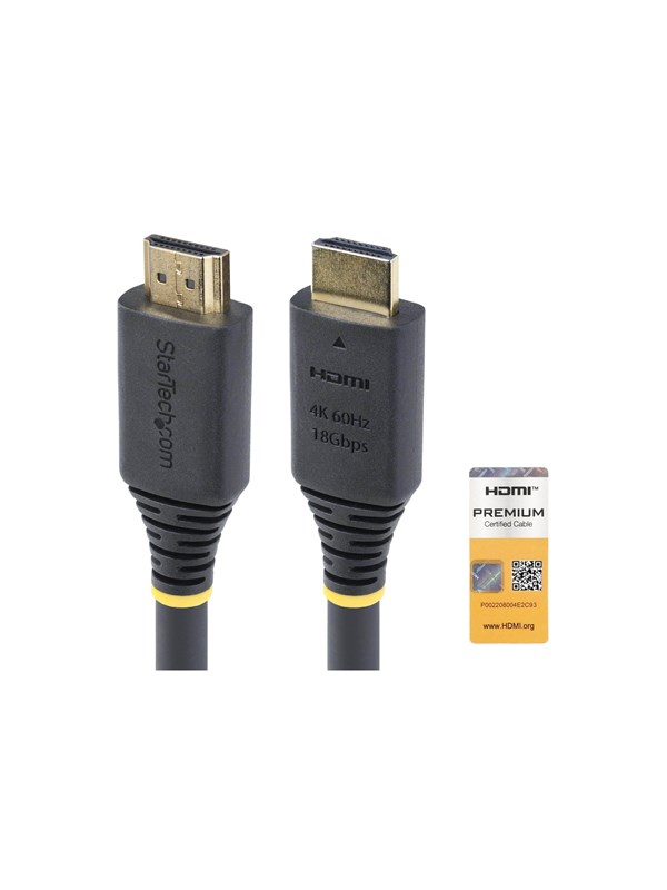 1.5m (4.9ft) Premium Certified High Speed Hdmi Cable 4k60hz   Hdmi Cable With Ethernet   1.5 M fra Startech.com