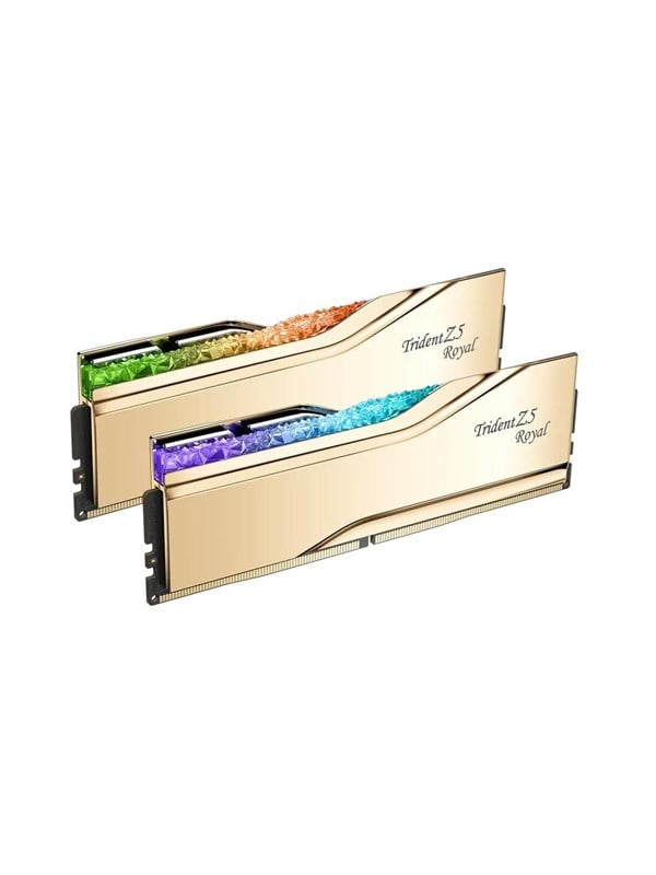 Trident Z5 Royal Ddr5 8000   48gb   Cl40   Dual Channel (2 Pcs)   Intel Xmp   Guld Med Rgb fra G.skill