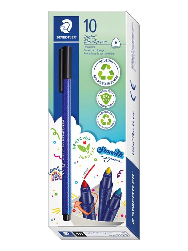 Triplus Color Rpp, 10 Stk Bordeaux fra Staedtler