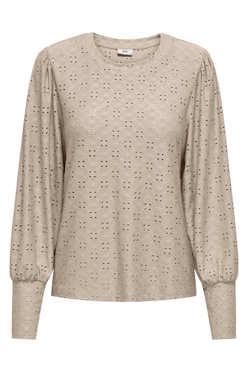 Bluse       Cathinka L S Bellsleeve Top   Cement fra Jdy