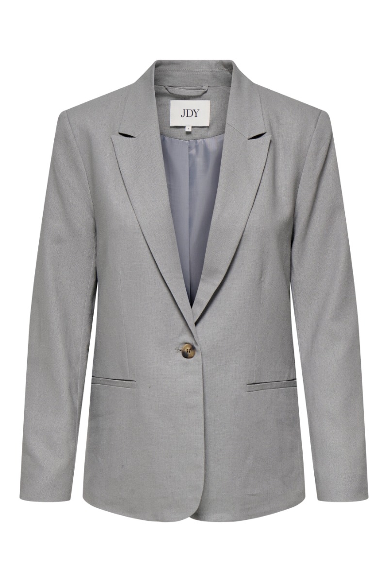 Blazer   Maya L S Linen Blazer   Wild Dove fra Jdy