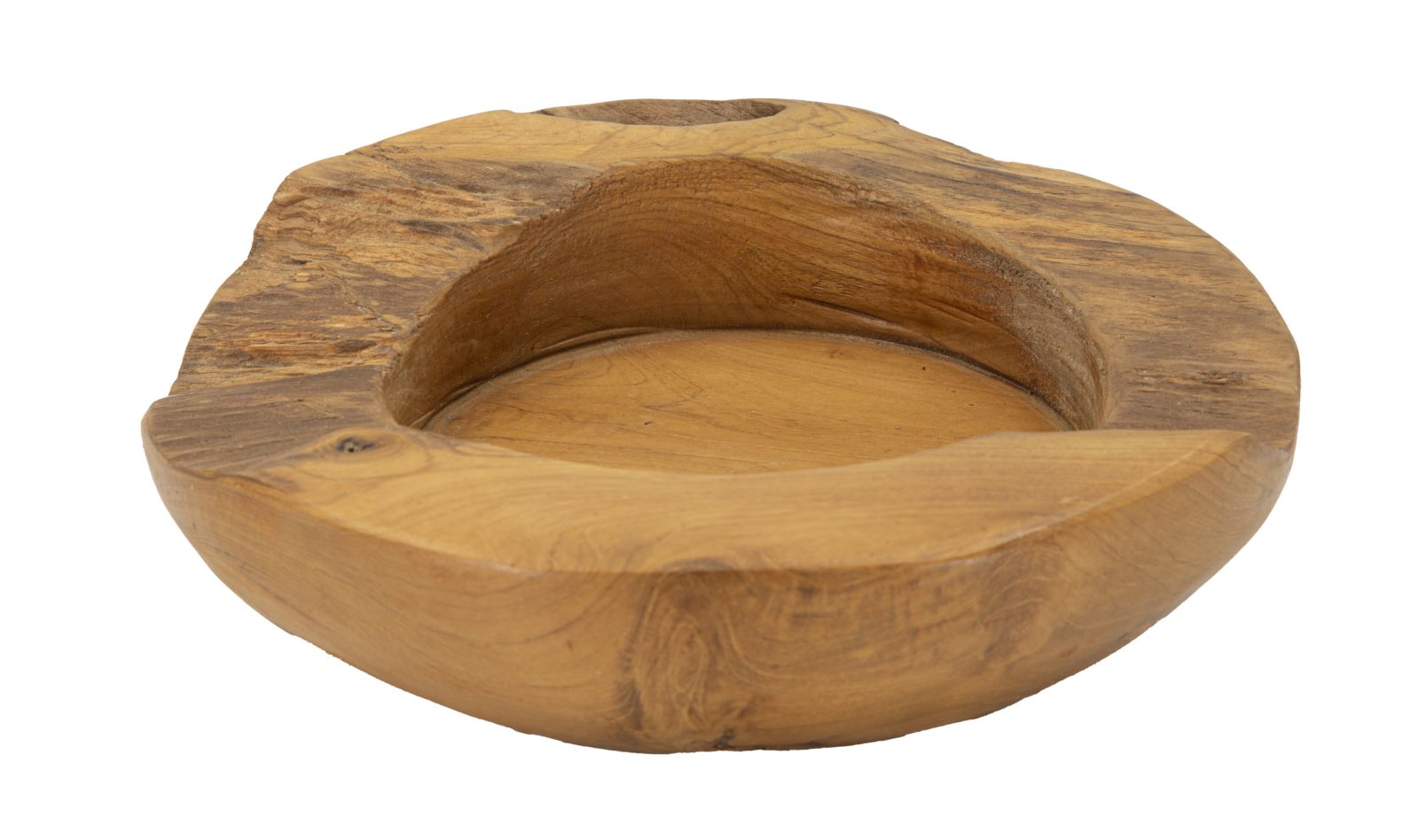 Dekorativ Fad I Teaktræ     20x6 Cm fra Mauro Ferretti Srl